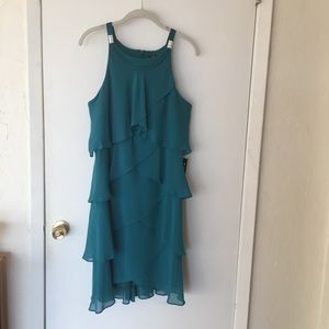 S.L. fashions Chiffon Jewel Layered party dress